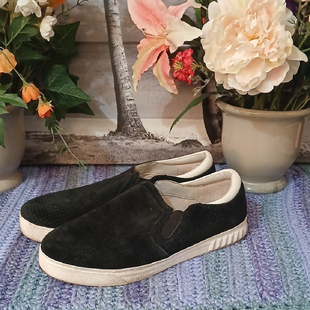 Circus by Sam Edelman Black Suede Slip-On Loafers 5/10